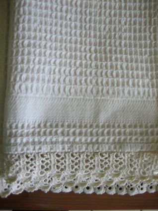 coppia asciugamani nido d'ape