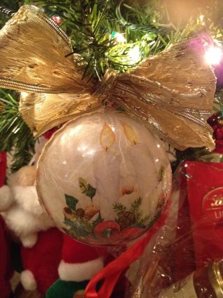 Palla natalizia candele