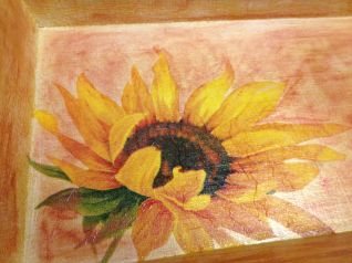 Vassoio in legno dettaglio