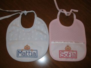 bavaglini per gemellini