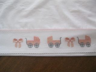 lenzuolino con carrozzine rosa