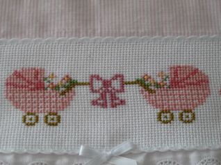 lenzuolino rosa con carrozzine 4