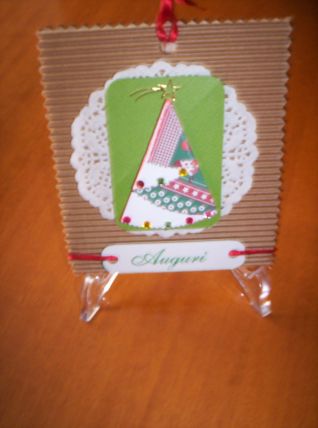 biglietto  albero tea folding