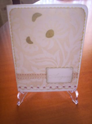 biglietto  fiore carta riso