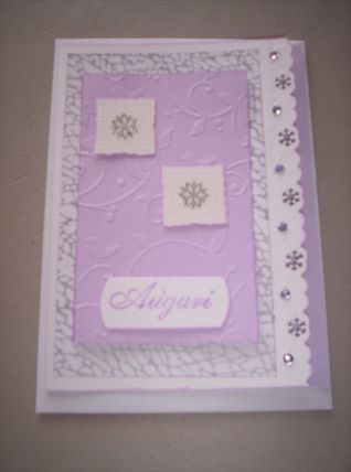 biglietto lilla natale