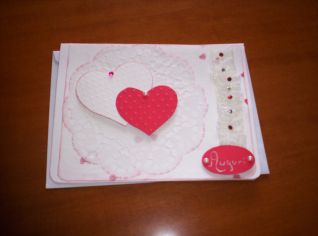 biglietto matrimonio cuori