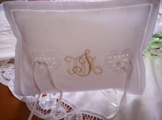 cuscinetto portafedi hardanger ilaria