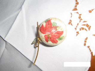 pallina natale terracotta