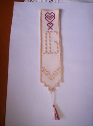 segnalibro hardanger iniziale g