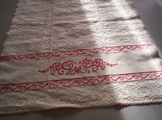 strofinaccio greca cuore pois