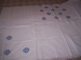 tovaglia piastrelle azzurres