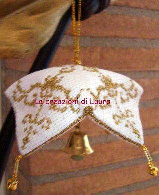 Addobbo natalizio punto croce - lanternina