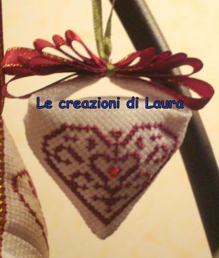 Addobbo natalizio punto croce tortellino