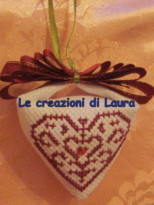 addobbo natalizio tortellino punto croce sal