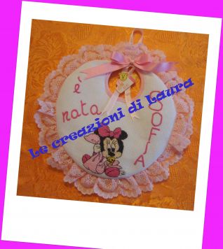 FIOCCO NASCITA BAVAGLINO MINNIE + E' NATA SOFIA