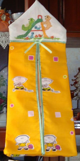 PORTA  PANNOLINI BIMBO - ARANCIONE