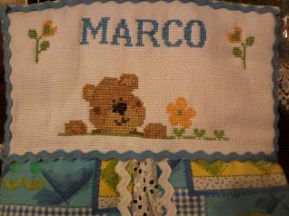 PORTA PANNOLINI IMMAGINE PUNTO CROCE