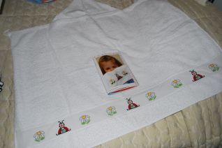 Accappatoio margherite e coccinelle bordo completo