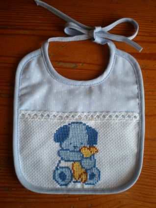 Bavaglino cagnolino azzurro