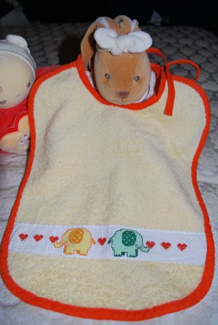 Bavaglione con elefantini