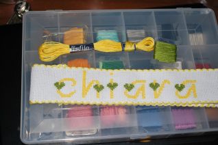 Striscia per bavaglino da realizzare a mano