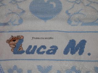 asciugamano Luca con Fizzy Moon - particolare