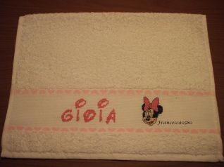 asciugamano per Gioia con Minnie