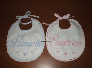 Bavaglini Leonardo e Beatrice - gemelli