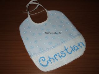 Bavaglino Christian azzurro