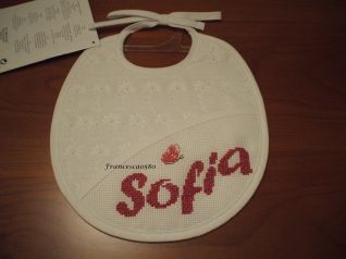 bavaglino Sofia con farfallina