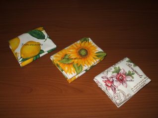 Borse in cotone chiuse con bottoncino