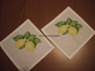 centrini con limoni