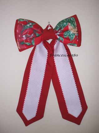 Fiocco Natale ricamabile 2