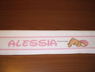 lenzuolino Alessia con orsetta