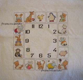 orologio con animaletti - da assemblare