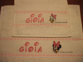 set bavaglino + asciugamano per Gioia