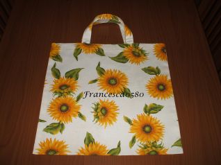 Shopping bag in cotone - girasoli