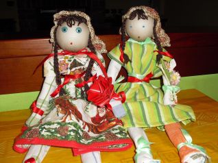 bambole di asciugapiatti