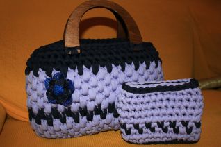 borsa glicine e blu