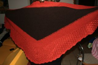 sciale con bordo uncinetto