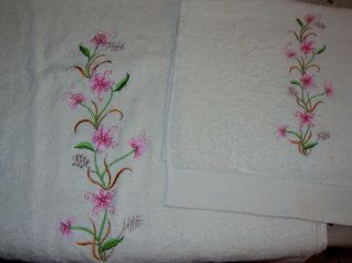 asciugamani fiorellini