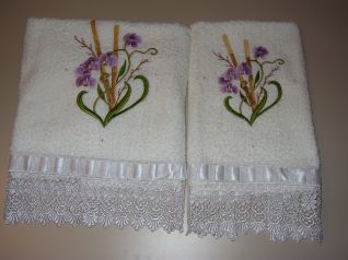 asciugamano orchidee