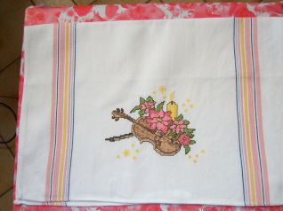 asciugapiatti violino natale