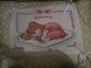 cuscino nascita orsetto Laura