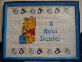 Quadretto cuori Nascita 