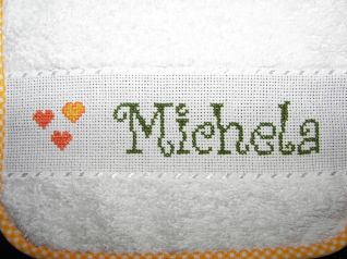 Bavaglino -Michela - cuoricini