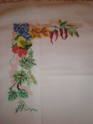 frutta ad angolo per tovaglietta