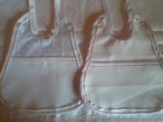 bavaglini in piquet e tela aida a 1,60 in vari colori