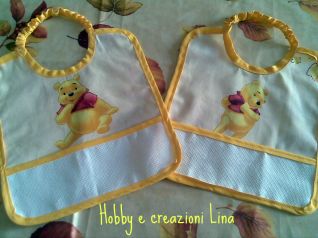 bavaglini pooh con elastico
