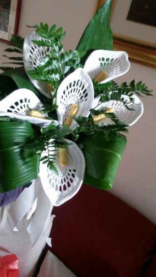 Bouquet da sposa calle uncinetto